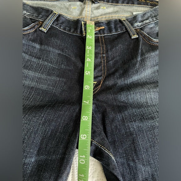 Lucky Brand LIL Maggie Low Rise flare leg Distressed Jeans. $20 OBO Size 16/33 - Picture 6 of 11